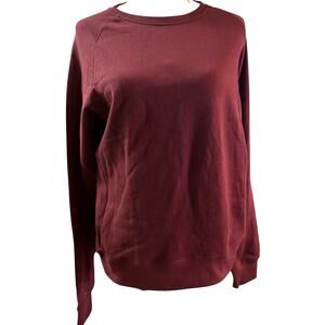 Bridge & Burn Fremont Sweatshirt, Burgundy Organic Cotton Men's Large, NWT